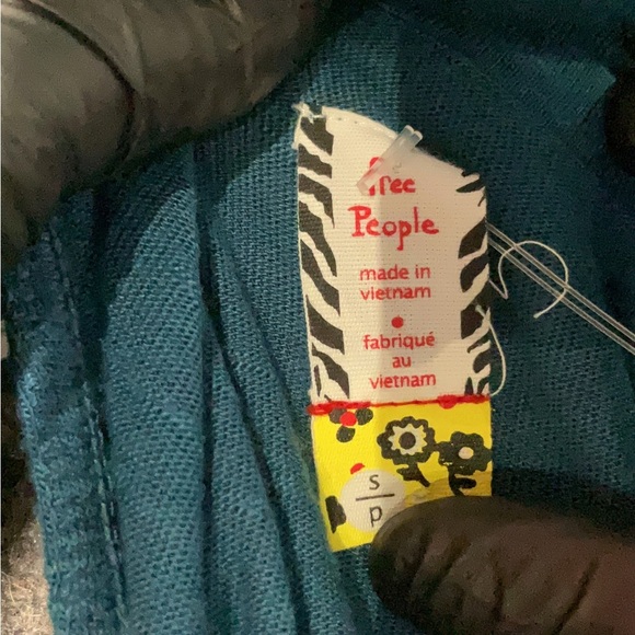 Free People Deep Teal Layered Midi Dress - Picture 6 of 7